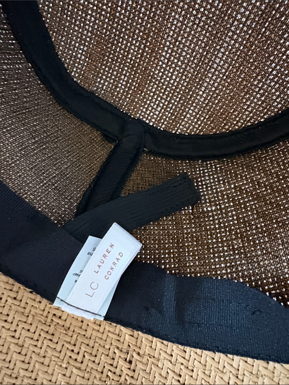 LC Lauren Conrad Woven Straw Bucket Hat - Picture 3 of 5